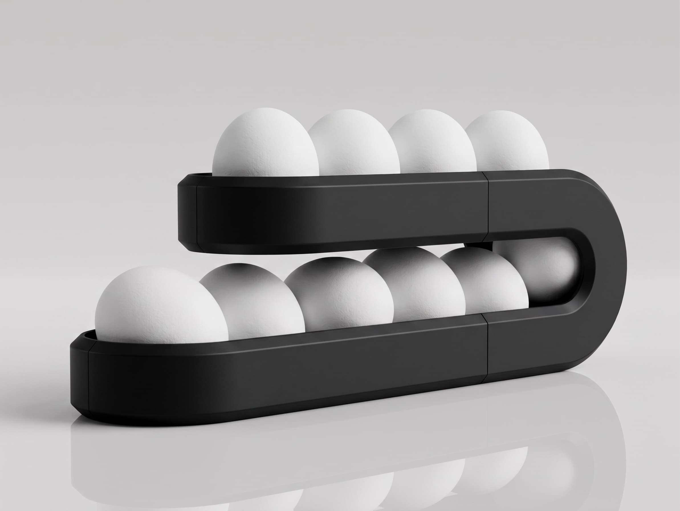 Gravity-Fed 10-Egg Storage Dispenser
